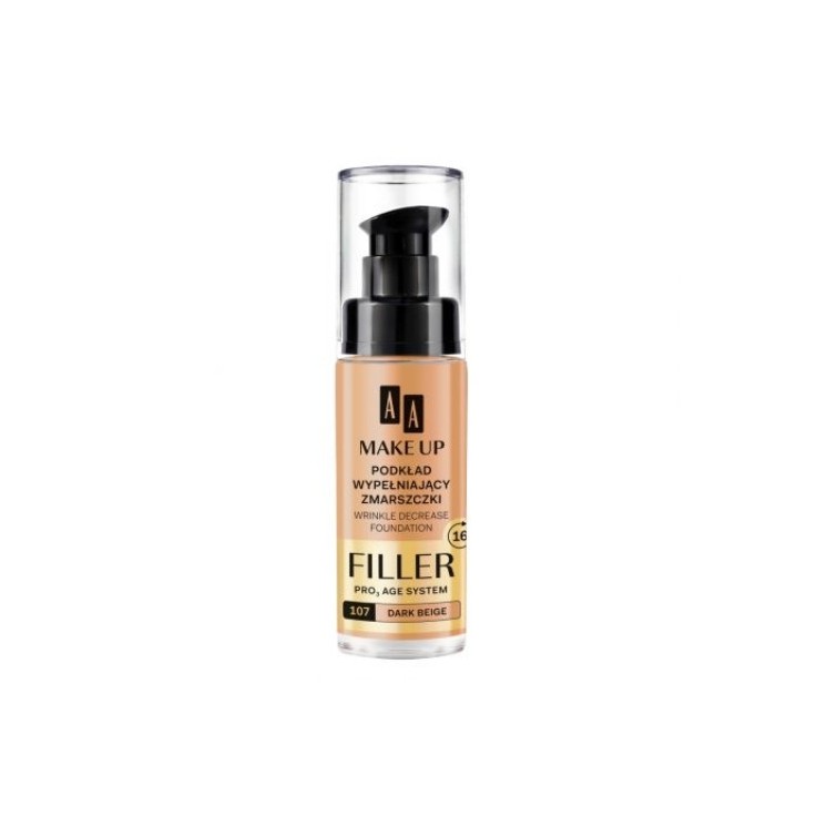 AA Make Up Filler Podkład do twarzy wypełniający zmarszczki /107/ Dark Beige 30 ml