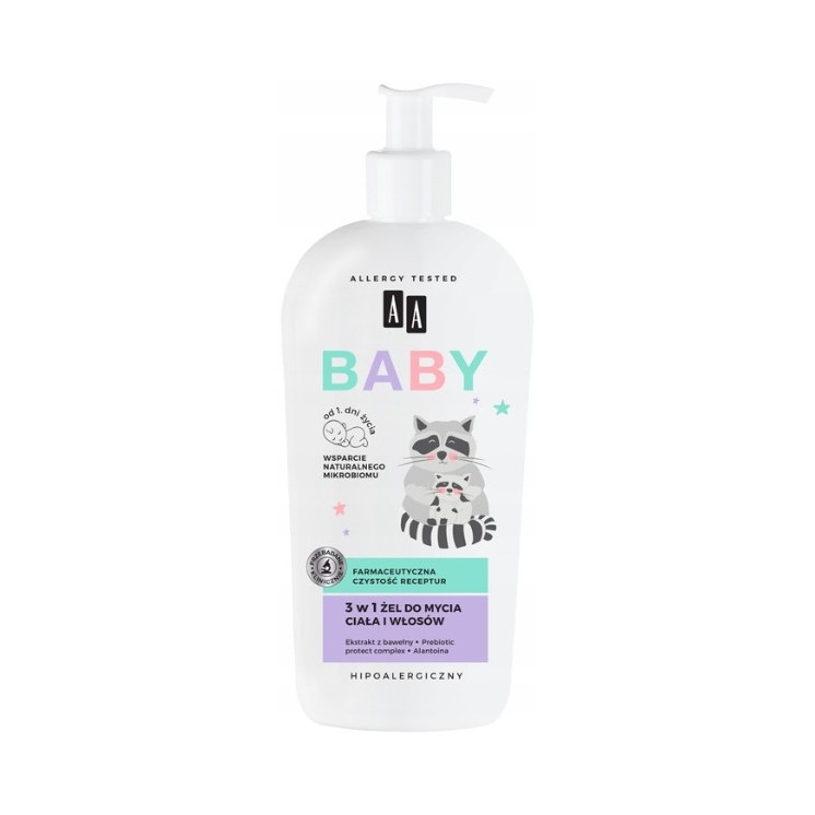 AA Baby 3in1 Körper- und Haarwaschgel 400 ml