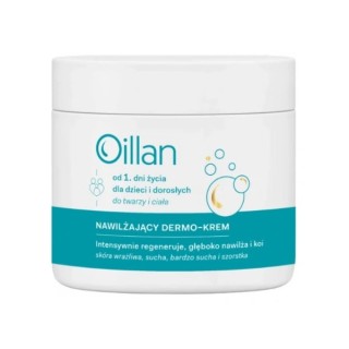 Oillan 3in1 feuchtigkeitsspendende Dermo – Gesichts- und Körpercreme ab dem ersten Lebenstag für Kinder und Erwachsene 200 ml