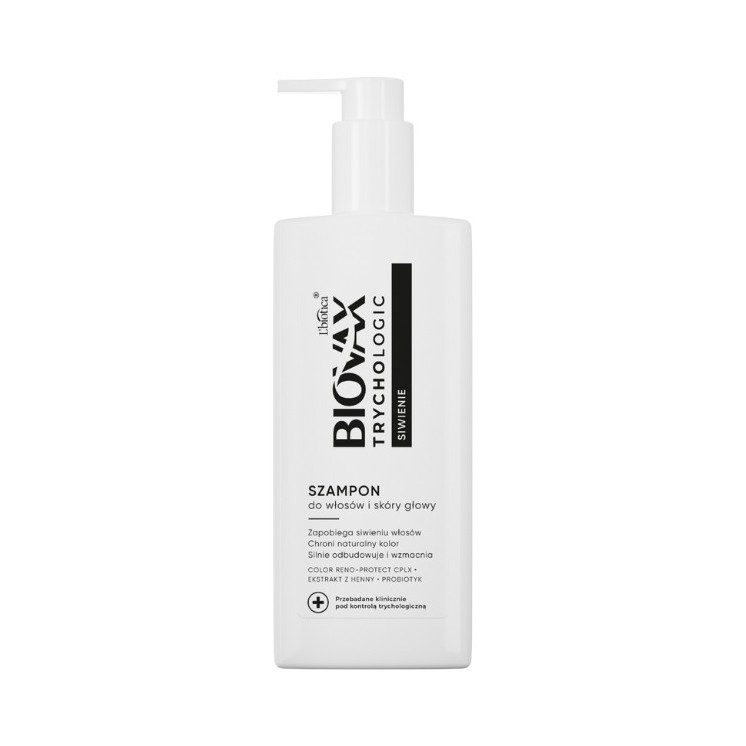 BIOVAX Trychologic Szampon do włosów i skóry głowy Siwienie 200 ml