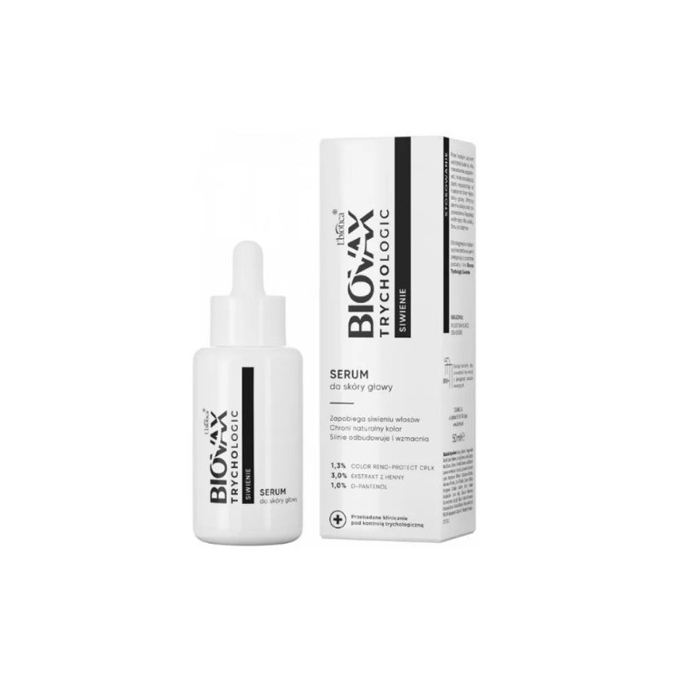BIOVAX Trychologic Serum do skóry głowy Siwienie 200 ml