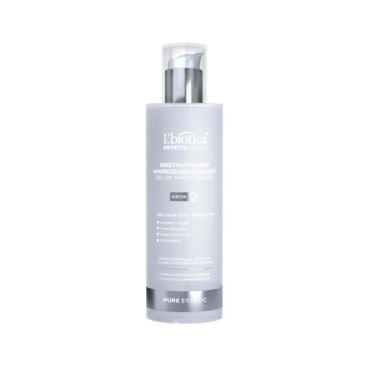 L'biotica Pure Estetic enzymatyczny Żel do mycia twarzy mikrozłuszczający 200 ml