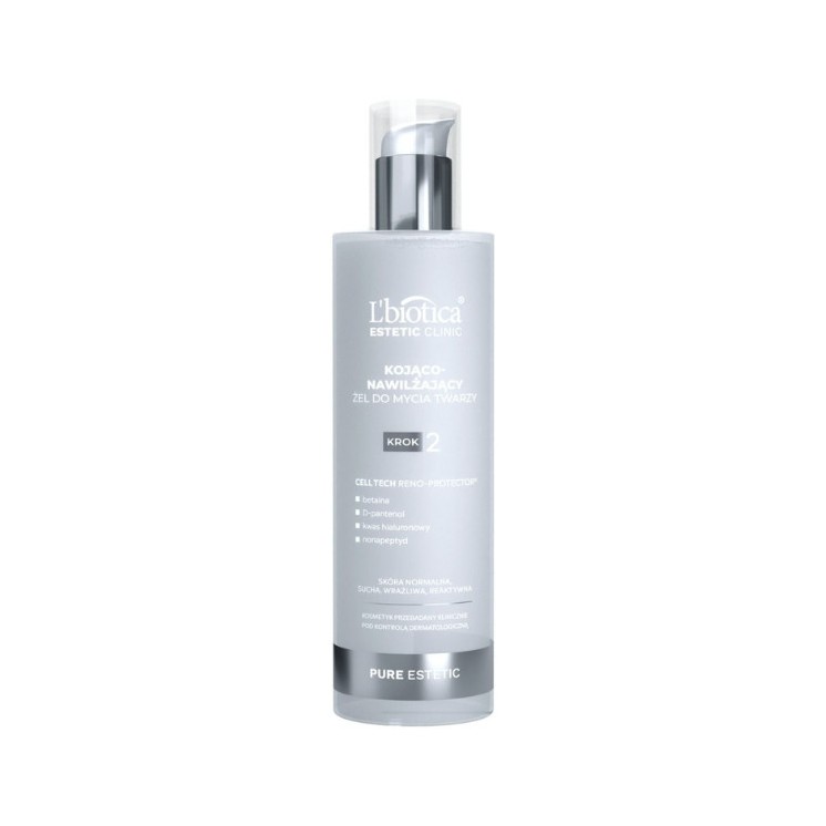 L'biotica Pure Estetic beruhigendes und feuchtigkeitsspendendes Gesichtswaschgel 200 ml