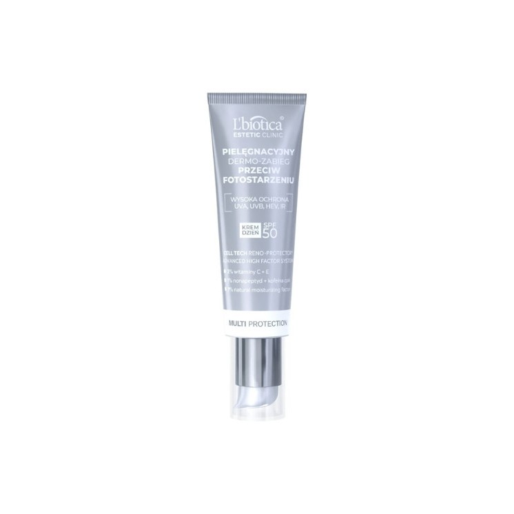 L'biotica Multi Protection pielęgnacyjny Dermo-zabieg Krem do twarzy SPF50 przeciw fotostarzaniu 35 ml