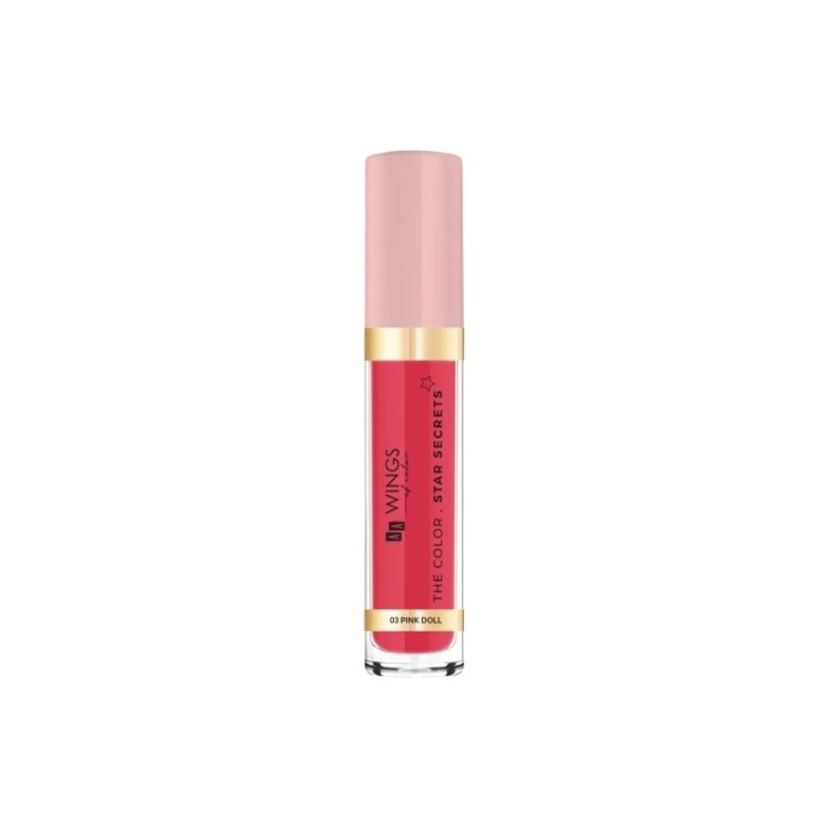 AA Wings of Color Star Secret the Color kryjący Błyszczyk do ust /03/ Pink Doll 6 ml