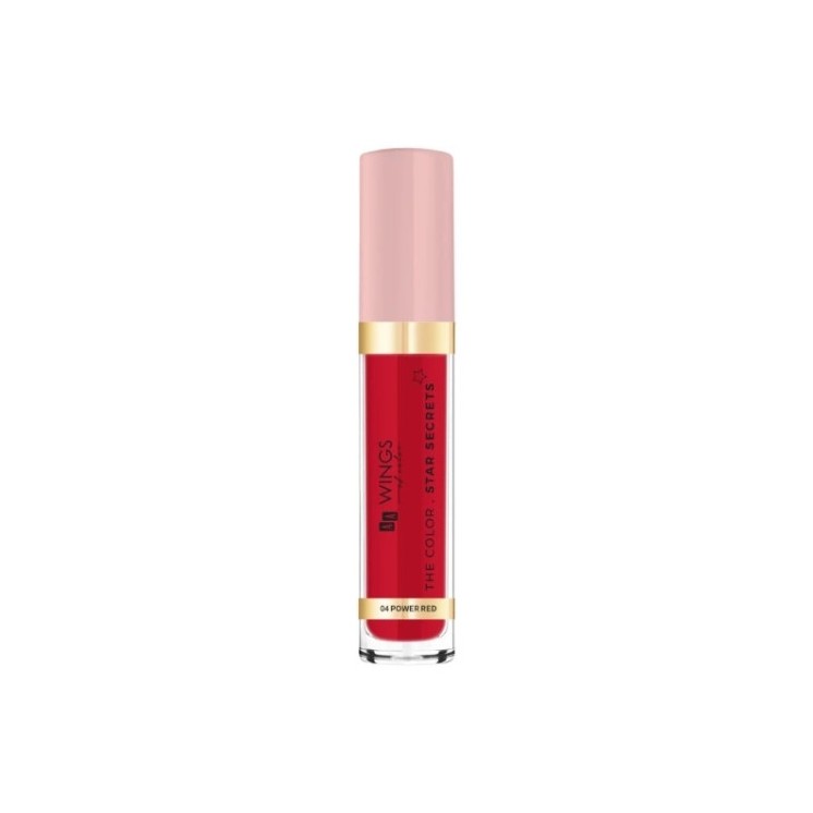 AA Wings of Color Star Secret the Color kryjący Błyszczyk do ust /04/ Power Red 6 ml