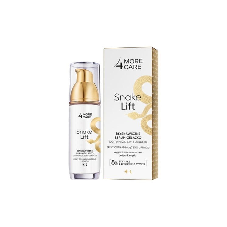 More 4 Care Snake Lift błyskawiczne Serum-żelazko do twarzy,szyi i dekoltu 35 ml