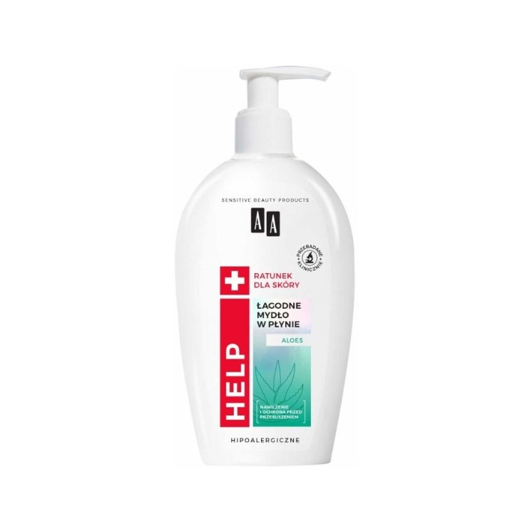 AA Help łagodne Mydło do rąk w płynie Aloes 300 ml