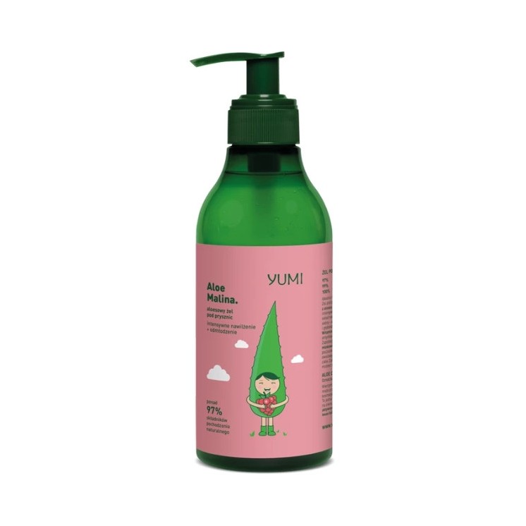 Yumi aloesowy Żel pod prysznic Malina 400 ml