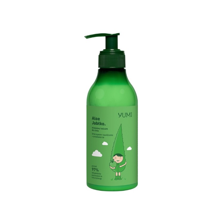 Yumi aloesowy Balsam do ciała intensywnie nawilżający Jabłko 300ml