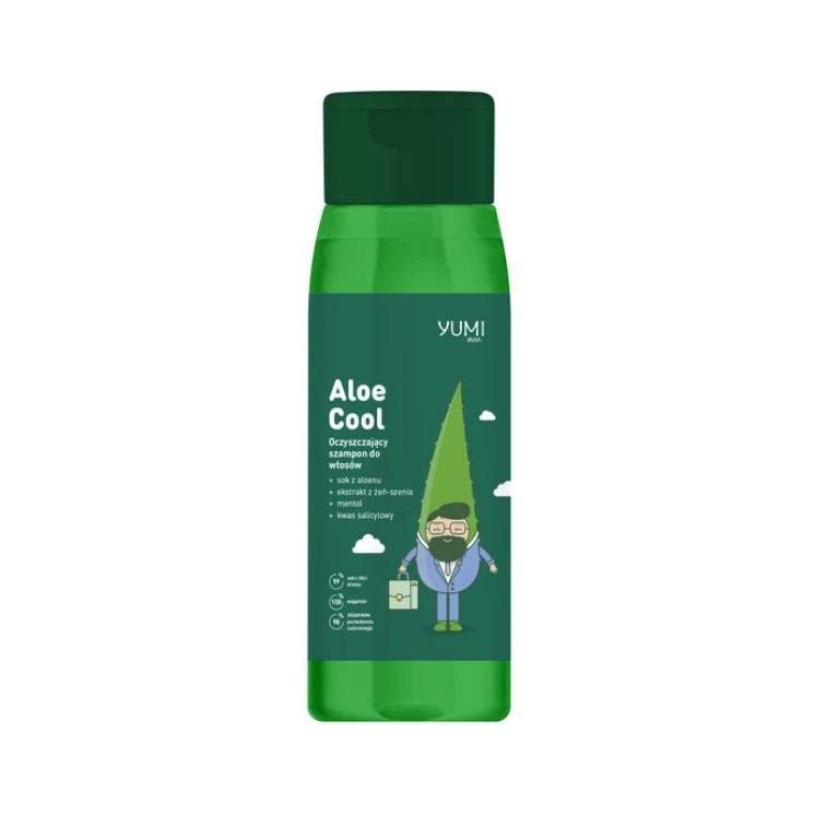 Yumi Men oczyszczający Szampon do włosów Aloe Cool 300 ml