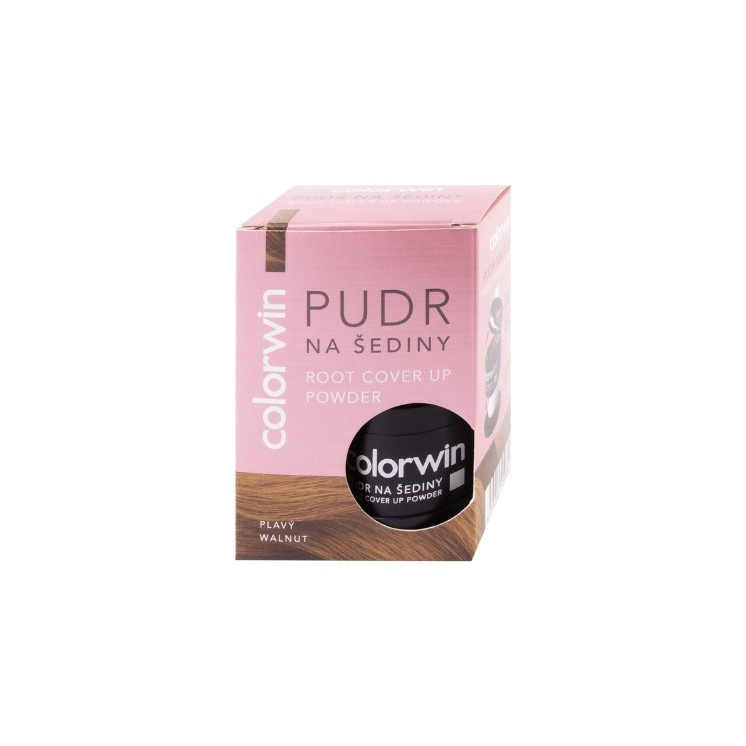 Colorwin Retouch Puder do retuszowania siwizny z lusterkiem i aplikatorem /Orzech/ 3.2 g