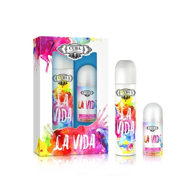 Cuba Origina La Vida for Women Zestaw Woda toaletowa w spray'u 100 ml + Roll-on 50 ml