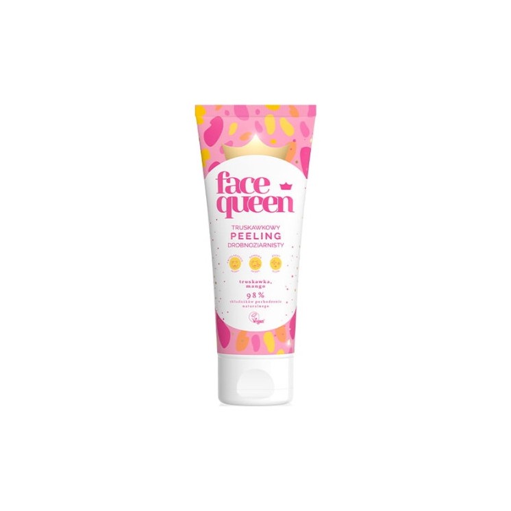 Face Queen drobnozisrnisty Peeling do twarzy truskawkowy 75 ml