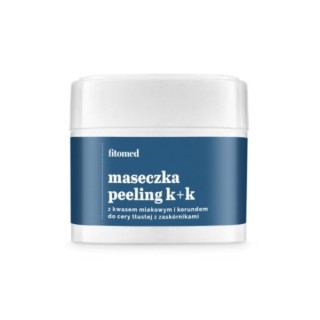 Fitomed K+K Peeling -Maske für fettige Haut mit Mitessern. Milchsäure 4 % und Korund 100 g