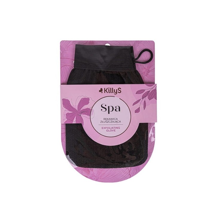 KillyS SPA Exfoliating Glove złuszczająca Rękawica do peelingu ciała Czarna 1 sztuka