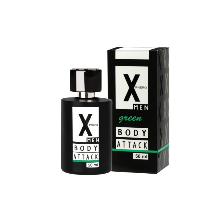 X-Phero Body Attack Green Perfume з феромонами для чоловіків 50 мл