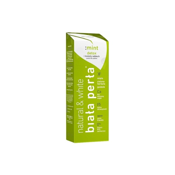Biała Perła Natural&White Detox Pasta do zębów Świeży oddech Mint 75 ml
