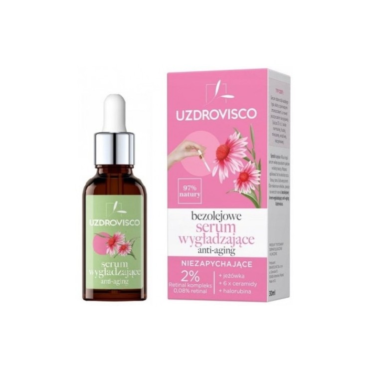 Безмасляна Serum для обличчя Uzdrovisco Smoothing Anti-aging 30 мл