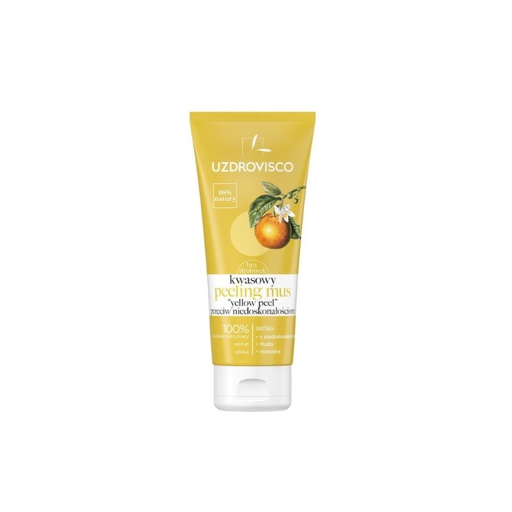 Uzdrovisco Yellow ölfreies Säurepeeling Peeling -Mousse gegen Unreinheiten 60 ml