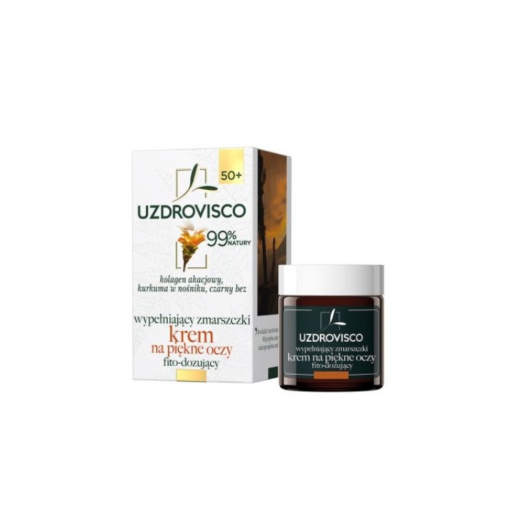 Uzdrovisco Augencreme zum Auffüllen von Falten, Kurkuma, 25 ml