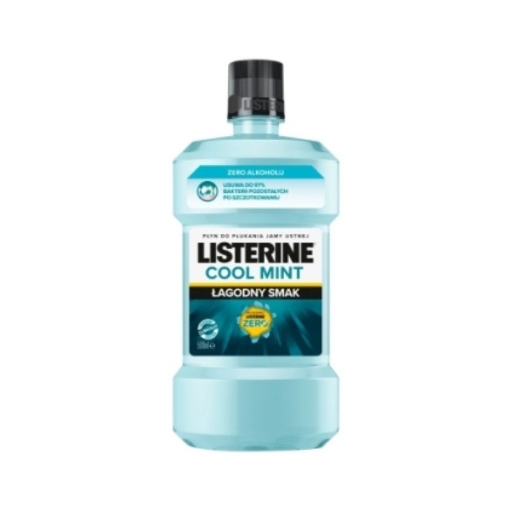Listerine Cool Mint Mundwasser Milder Geschmack 500 ml