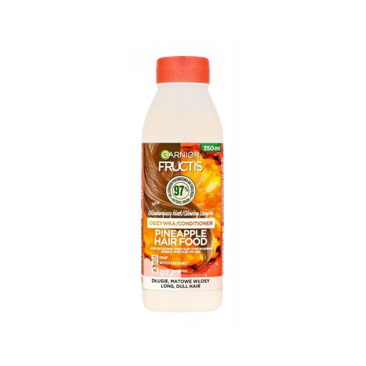 Garnier Fructis Hair Food olśniewająca Odżywka do włosów dlugich i matowych Ananas 350 ml