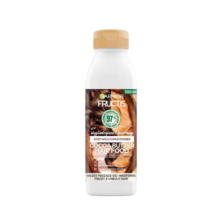 Garnier Fructis Hair Food Cocoa Butter wygładzająca Odżywka do włosów puszących się 400 ml