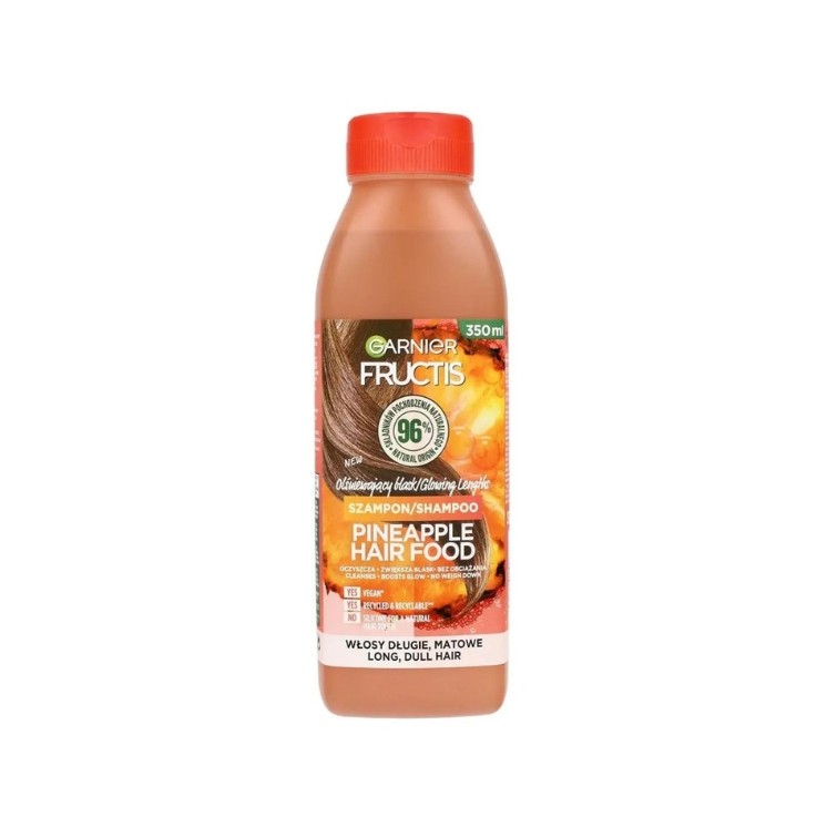 Garnier Fructis Hair Food Szampon do włosów dlugich i matowych Ananas 350 ml