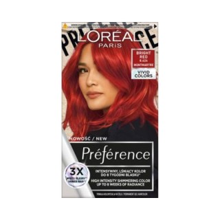 L'oreal Preference Vivid Colors Farba do włosów /8.624/ Bright Red L'oreal Preference Vivid Colors Farba do włosów /8.624/ Bright Red