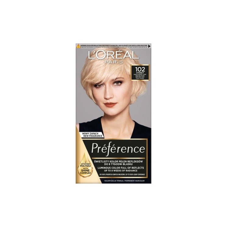 L'oreal Preference Haarfärbemittel /102/ Sehr, sehr helles Blond