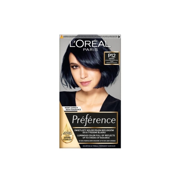 L'oreal Preference Farba do włosów /P12/ Intensywna Granatowa Czerń