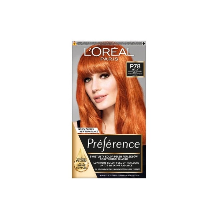 L'oreal Preference Farba do włosów /P78/ Bardzo Intensywna Miedź