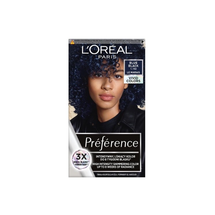 L'oreal Preference Vivid Colors Farba do włosów /1.102/ Blue Black