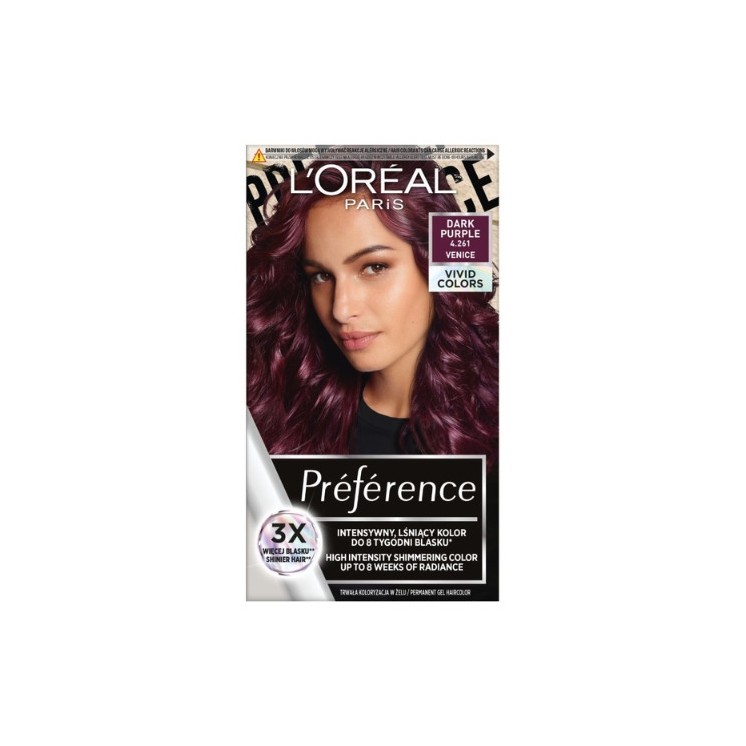 L'oreal Preference Vivid Colors Haarfärbemittel Purple Dark
