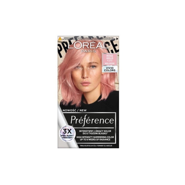 L'oreal Preference Vivid Colors Haarfärbemittel Rose Gold