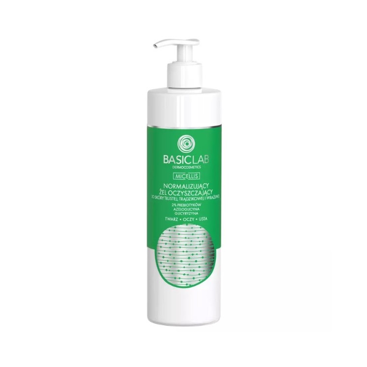 BasicLab Micellis Normalizing Facial Cleansing Gel for Oily, Acne Prone and Sensitive Skin 300 ml