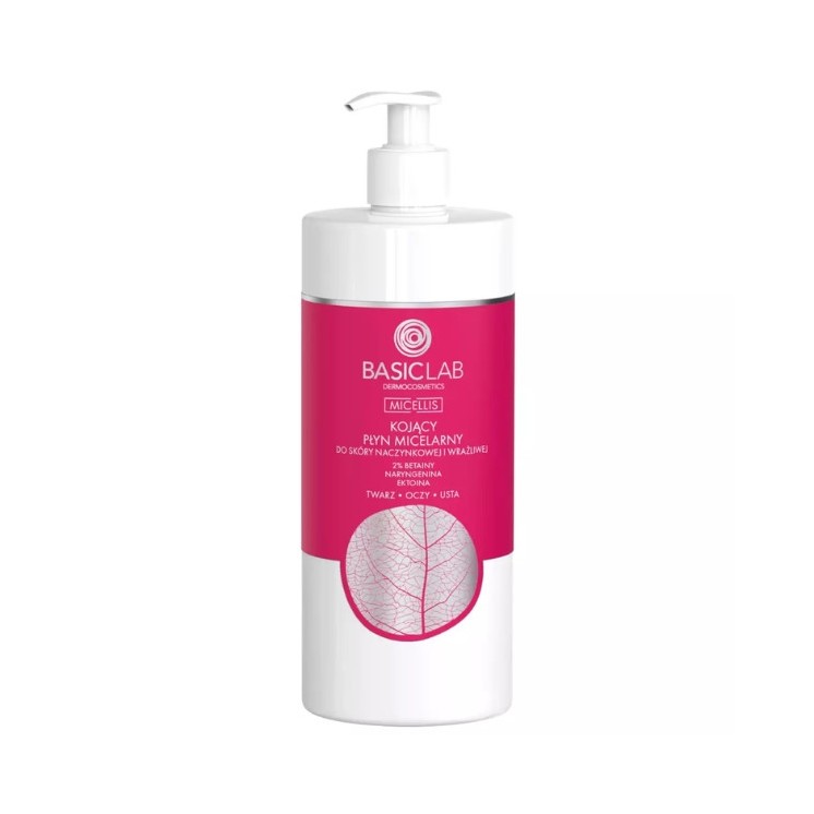 BasicLab Micellis soothing micellar fluid for vascular and sensitive skin 500 ml