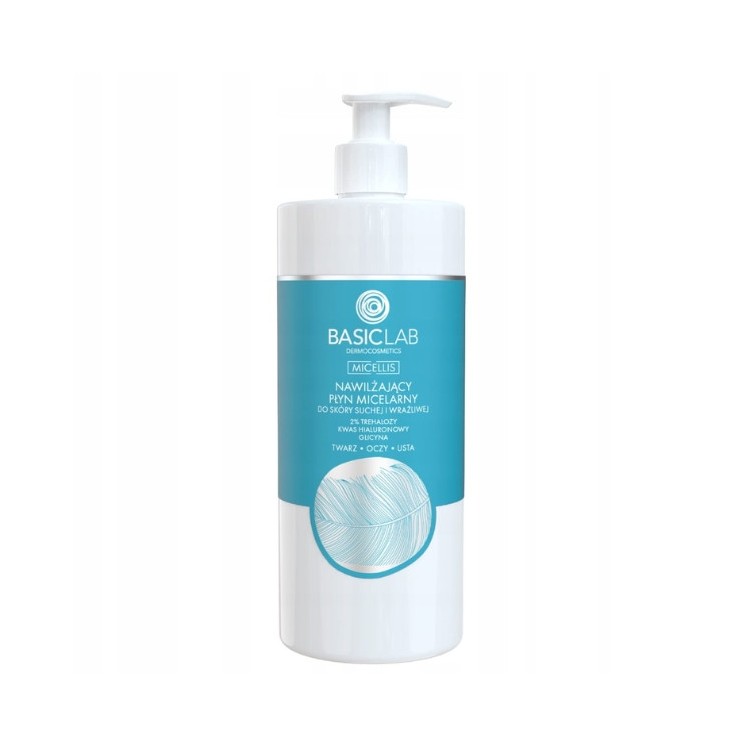 BasicLab Micellis moisturizing micellar fluid for dry and sensitive skin 500 ml