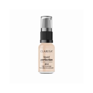 Claresa Liquid Perfection 2in1 Concealer – Foundation /102/ Warm Medium 18 g