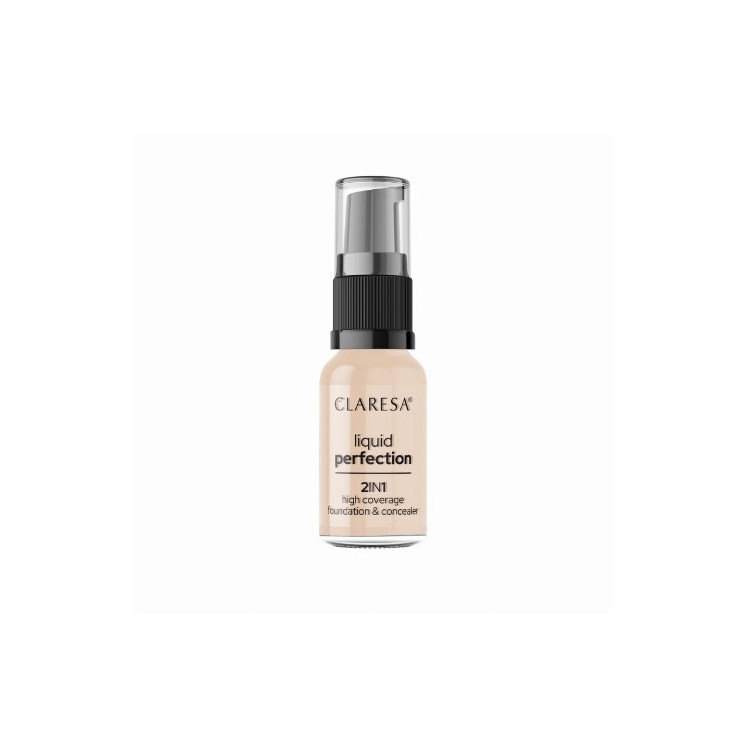 Claresa Liquid Perfection 2in1 Korektor - Podkład /102/ Warm Medium 18 g