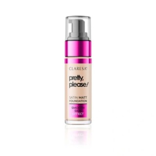 Claresa Pretty, Please! Facial foundation with a satin-matte finish /04/ Medium 33 g Claresa Pretty, Please! Facial foundation with a satin-matte finish /04/ Medium 33 g