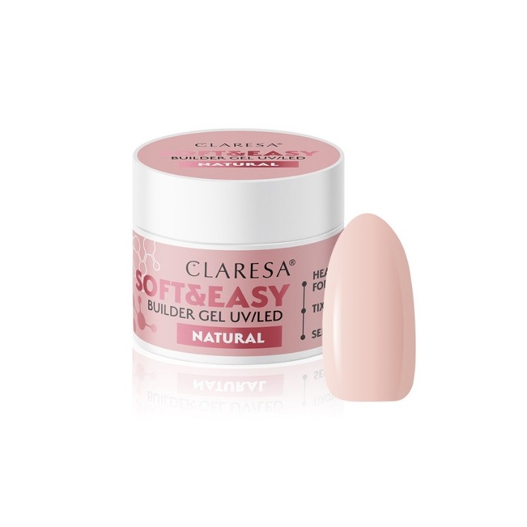 Гель для нарощування нігтів Claresa Soft & Easy Natural 45 г
