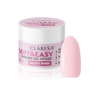 Гель для нарощування нігтів Claresa Soft & Easy Milky Pink 45 г
