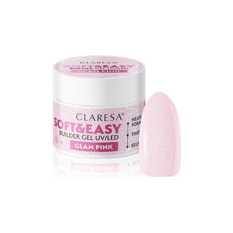 Гель для нарощування нігтів Claresa Soft & Easy Glam Pink 45 г