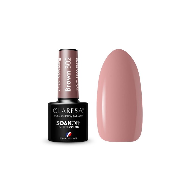 Claresa Brown Hybrid Nagellack /302/ 5 g