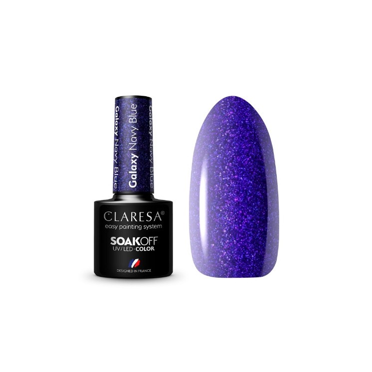 Claresa Galaxy Navy Blue Lakier hybrydowy do paznokci 5 g