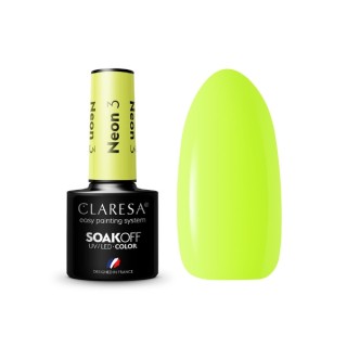 Claresa Neon Lakier hybrydowy do paznokci /3/ 5 g Claresa Neon Lakier hybrydowy do paznokci /3/ 5 g