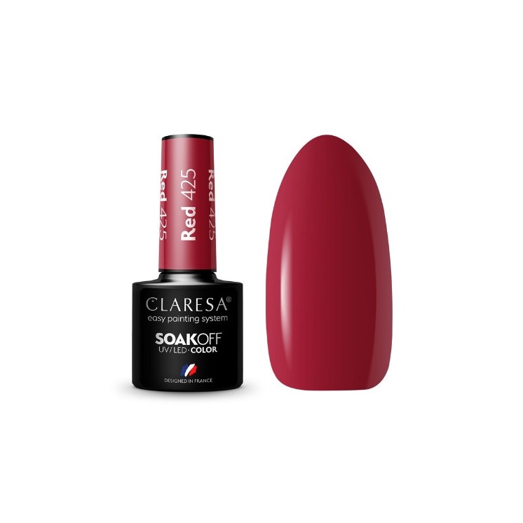 Claresa Red Hybrid nail polish /425/ 5 g