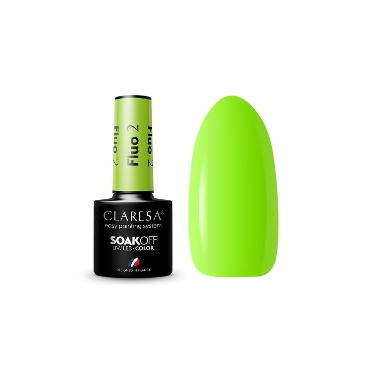 Claresa Fluo Lakier hybrydowy do paznokci /2/ 5 g